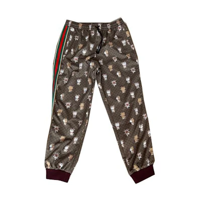 GUCCI Brown Casual Cartoon Jogger Knit Sweatpants. 654941-XJDEW-2231
