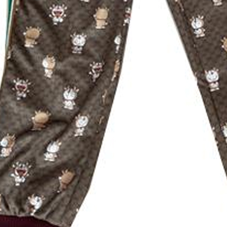 Purchase GUCCI Pantalones Jogger de Punto Marrón Casual con Diseño de Dibujos Animados. 654941-XJDEW-2231