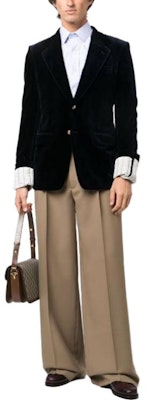 GUCCI ブラウン ルーズフィット ストレート カジュアル パンツ. 757972-Z798C-2708 Shop GUCCI ブラウン ルーズフィット ストレート カジュアル パンツ. 757972-Z798C-2708