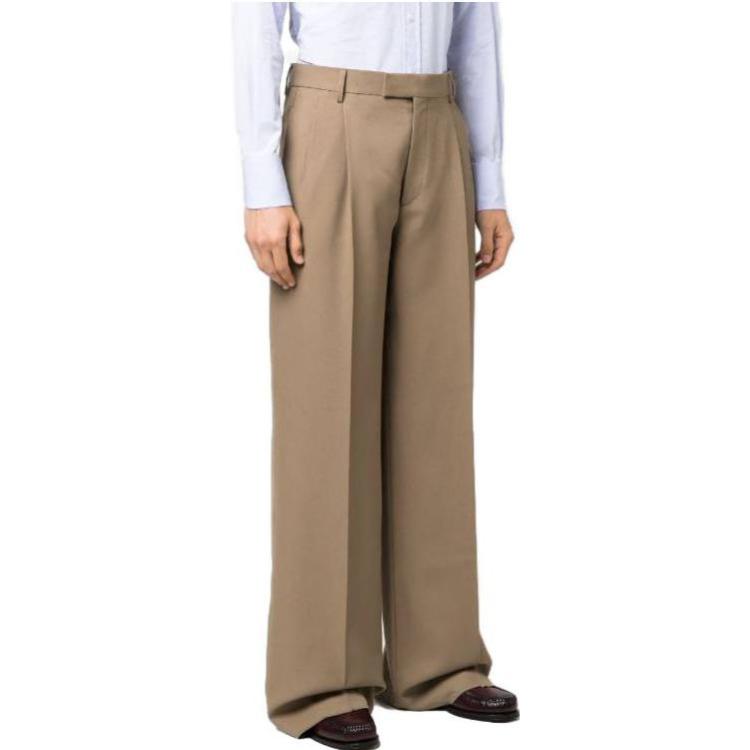 Details for GUCCI ブラウン ルーズフィット ストレート カジュアル パンツ. 757972-Z798C-2708