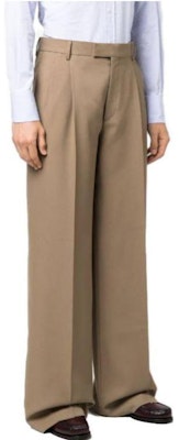 GUCCI ブラウン ルーズフィット ストレート カジュアル パンツ. 757972-Z798C-2708 Details for GUCCI ブラウン ルーズフィット ストレート カジュアル パンツ. 757972-Z798C-2708