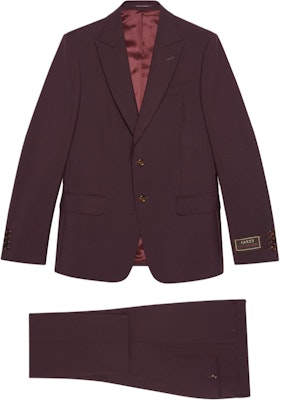 GUCCI Brown Love Parade Single-Breasted Suit with Logo Tag. 694603-Z592B-5634 Buy GUCCI Brown Love Parade Single-Breasted Suit with Logo Tag. 694603-Z592B-5634