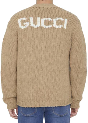 GUCCI Kardigan Rajut Lengan Panjang V-Neck Cokelat Solid 761541-XKDK4-2296 Shop GUCCI Kardigan Rajut Lengan Panjang V-Neck Cokelat Solid 761541-XKDK4-2296