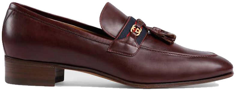 GUCCI 古奇 配飾帶扣環式雙G 尖頭粗跟高筒鞋 酒紅色 Order GUCCI 古奇 配飾帶扣環式雙G 尖頭粗跟高筒鞋 酒紅色