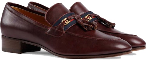 Gucci 'Tumit Blok Tali Buku Lali Burgundy Logo G' 624720-1W610-6060 Lookbook Gucci 'Tumit Blok Tali Buku Lali Burgundy Logo G' 624720-1W610-6060