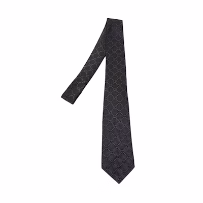 Gucci Black Silk Tie with Logo for Men - Stylish & Sophisticated 408865-4E002-1062