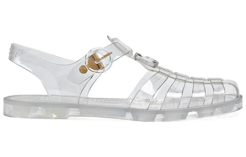 Order グッチ ダブルG 透明サンダル 674133-JFM00-8300