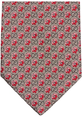 GUCCI Floral Silk Jacquard Tie - Light Brown 672565-4E002-9974 Lookbook GUCCI Floral Silk Jacquard Tie - Light Brown 672565-4E002-9974