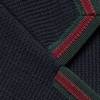 GUCCI Blazer Knit FW23 dengan Webbing - Biru 770374-ZAM6S-4240 Sizing GUCCI Blazer Knit FW23 dengan Webbing - Biru 770374-ZAM6S-4240