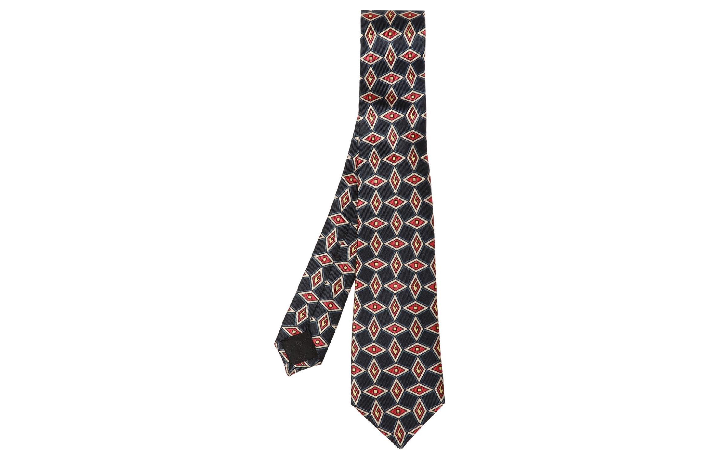 GUCCI  Geometric Silk Tie Multicolor 594295-4E017-4100 圖 2