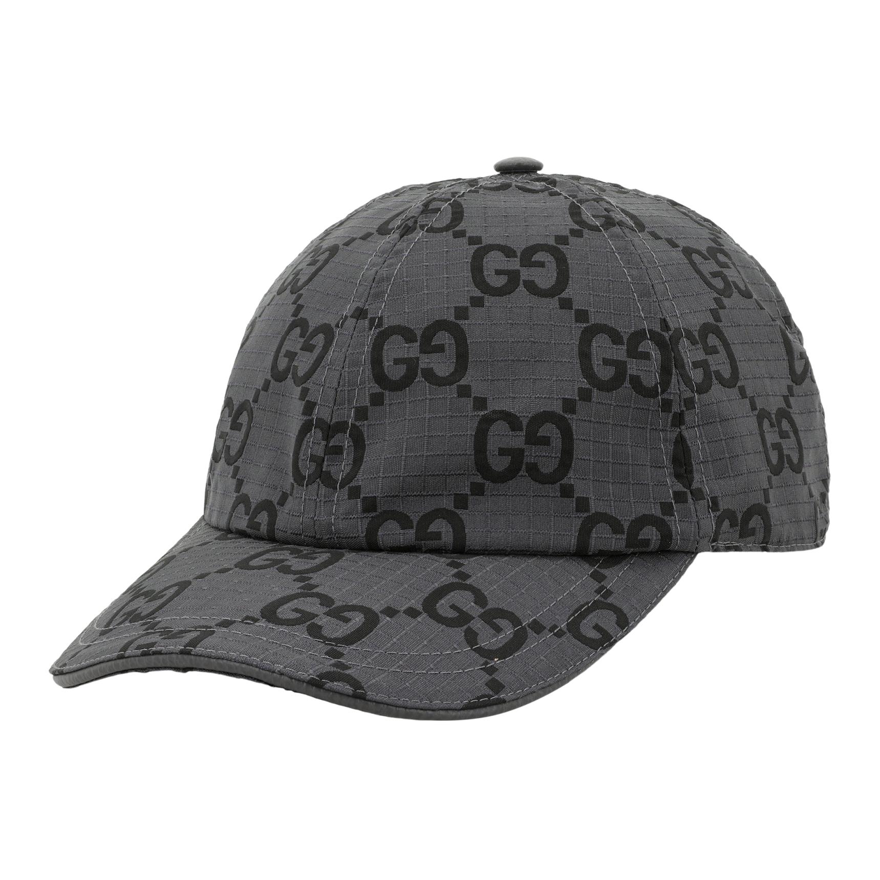 GUCCI  Gray Baseball Cap with Logo & Sustainable Materials. 7683924HA5M1161