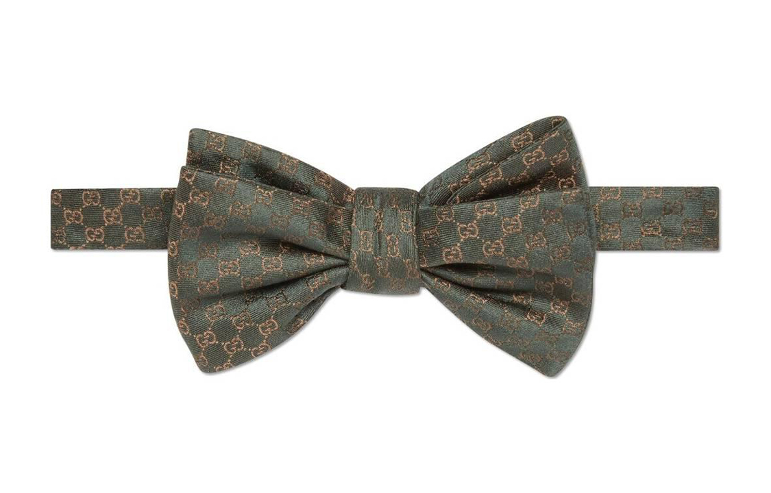 Order GUCCI 綠色蝴蝶結蝴蝶圖案領結 7440304G0093365