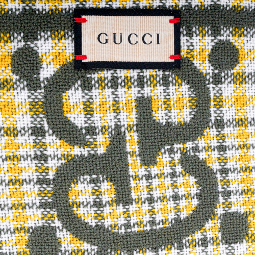 GUCCI  Green Jacquard Knit Scarf - Stylish, Warm & Comfortable. 660025-4G386-3375 圖 4