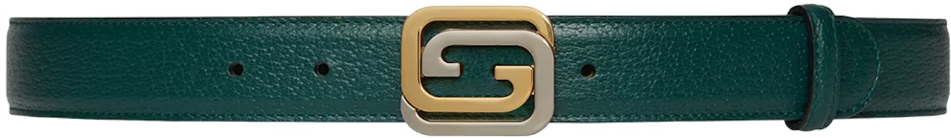 GUCCI Green Leather Belt with Sleek Buckle 3cm Fashion Classic. 715603-AAA0J-3441 GUCCI Green Leather Belt with Sleek Buckle 3cm Fashion Classic. 715603-AAA0J-3441