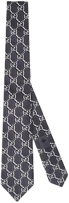 GUCCI Grey Silk Tie with Logo Design. 8042934EABI1163 Buy GUCCI Grey Silk Tie with Logo Design. 8042934EABI1163