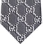 Lookbook GUCCI Grey Silk Tie with Logo Design. 8042934EABI1163