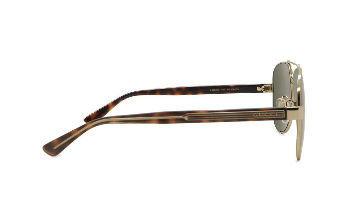 Shop 구찌 불규칙형 렌즈 호피무늬 로고 선글라스. GCGG0528S00963