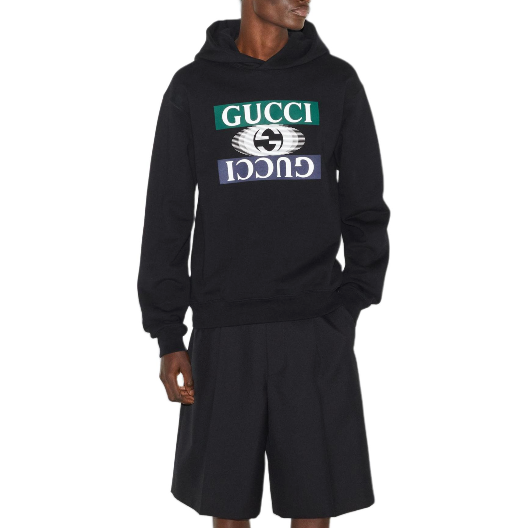 GUCCI  Logo Letter Hoodie Black. 795557-XJGQP-1152 圖 4