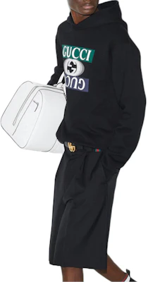 GUCCI Logo Letter Hoodie Hitam. 795557-XJGQP-1152 Details for GUCCI Logo Letter Hoodie Hitam. 795557-XJGQP-1152