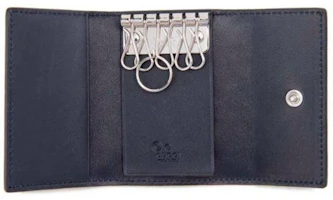 Shop GUCCI 奢华蓝色皮革钥匙扣 150402-BMJ1N-4009