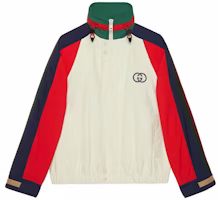 GUCCI Multicolor High-Neck Logo Pattern Long-Sleeve Jacket. 747369 ZANYS 9791 GUCCI Multicolor High-Neck Logo Pattern Long-Sleeve Jacket. 747369 ZANYS 9791