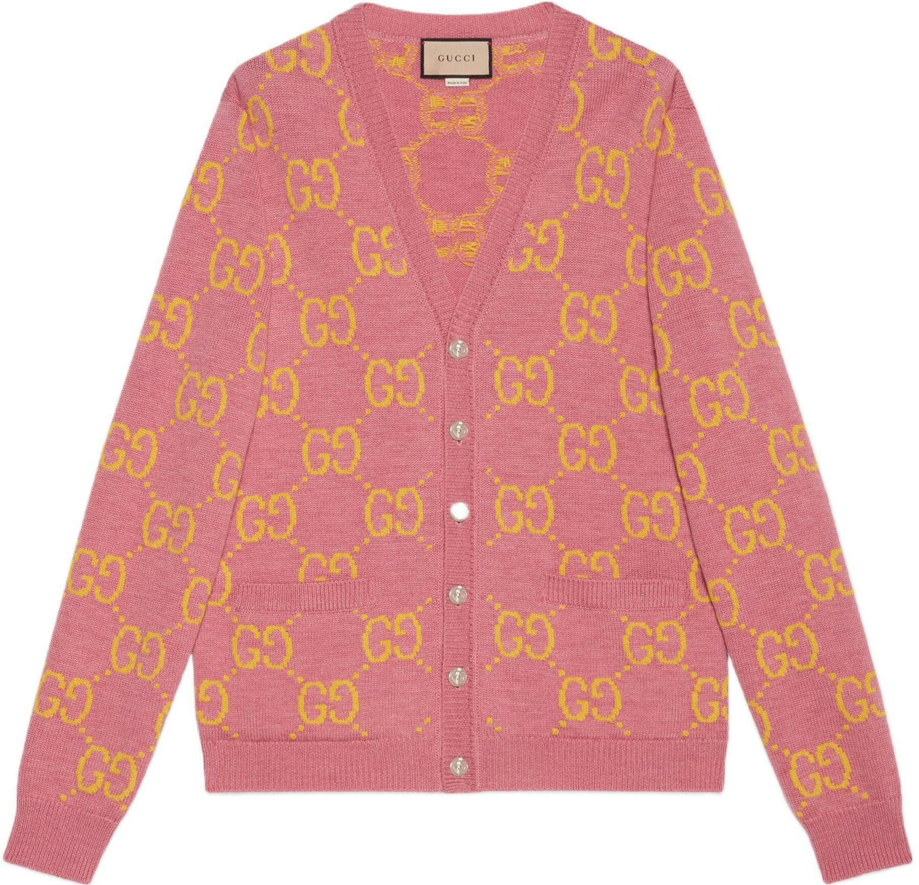 gucci-pink-double-gv-wool-knit-cardigan-sweater-674043-xkb-3-v-5874