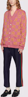 Lookbook GUCCI 粉色雙GV毛線針織開襟羊毛外套 674043-XKB3V-5874