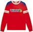 Order GUCCI Baju Sweatshirt Jalur Cetakan Naga Merah SS24 Tahun Baru Cina. 770917-XJGCI-6229