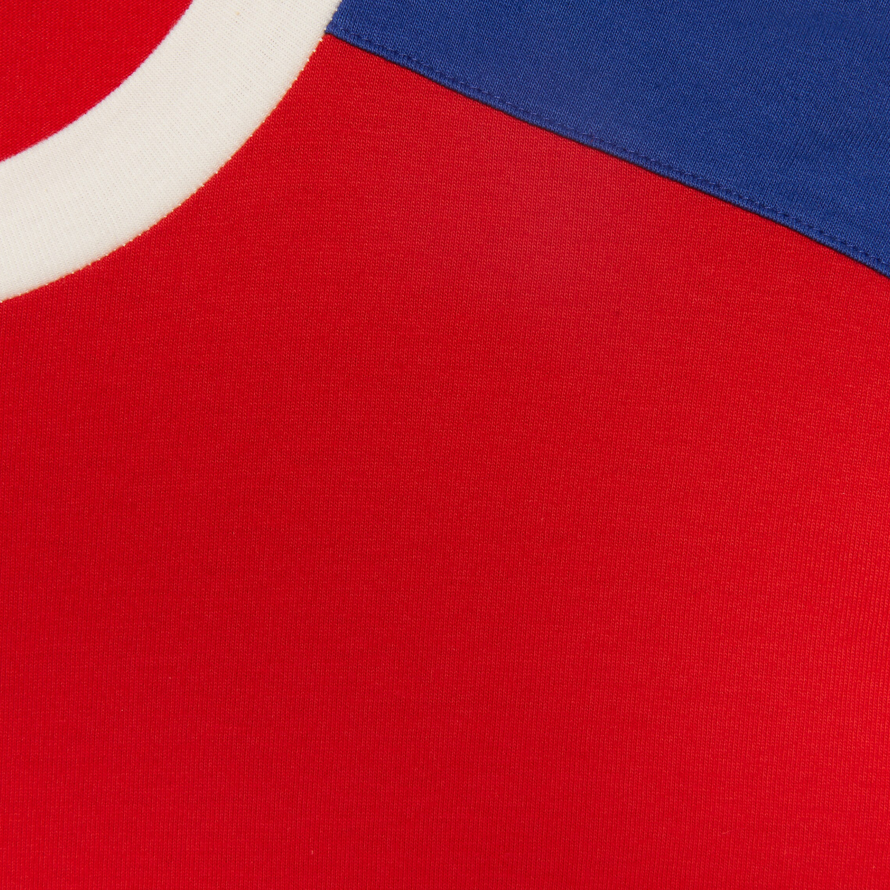 Details for GUCCI Baju Sweatshirt Jalur Cetakan Naga Merah SS24 Tahun Baru Cina. 770917-XJGCI-6229