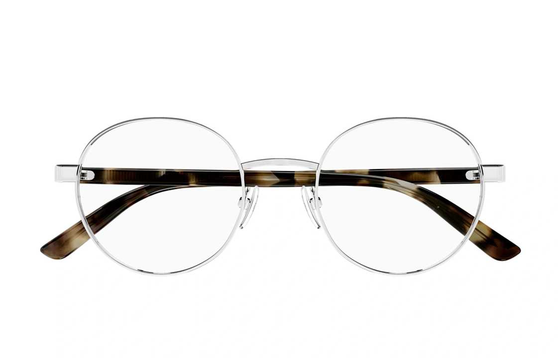 GUCCI  Silver Irregular Optical Glasses with Logo Metal Temples. GG1585O002 圖 3