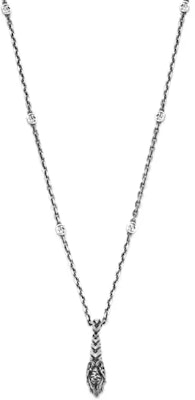 GUCCI Silver Necklace with Tiger Head Pendant 925 Sterling Silver. 656303-J8400-0701 Order GUCCI Silver Necklace with Tiger Head Pendant 925 Sterling Silver. 656303-J8400-0701