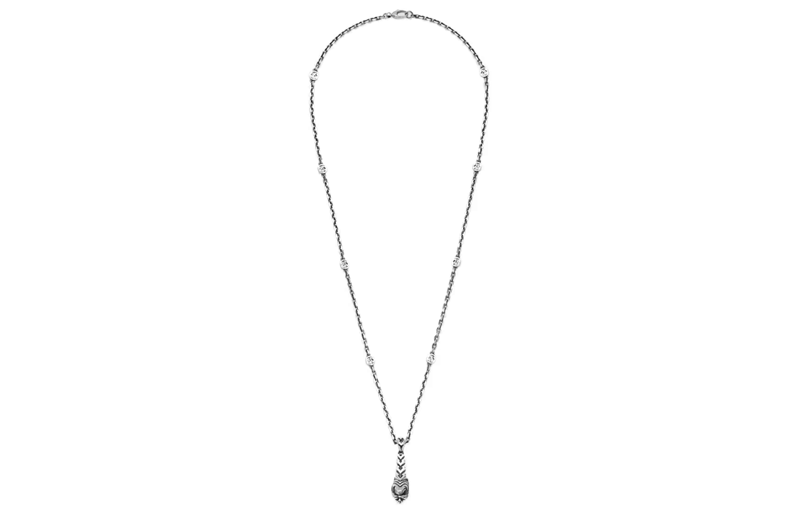 Shop Collar GUCCI Plata con Colgante Cabeza de Tigre Plata de Ley 925. 656303-J8400-0701