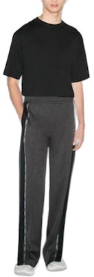 グッチ スプリットヘム刺繍カジュアルパンツ ダークグレー/ネイビーブルー 798623ZAQ1F Lookbook グッチ スプリットヘム刺繍カジュアルパンツ ダークグレー/ネイビーブルー 798623ZAQ1F