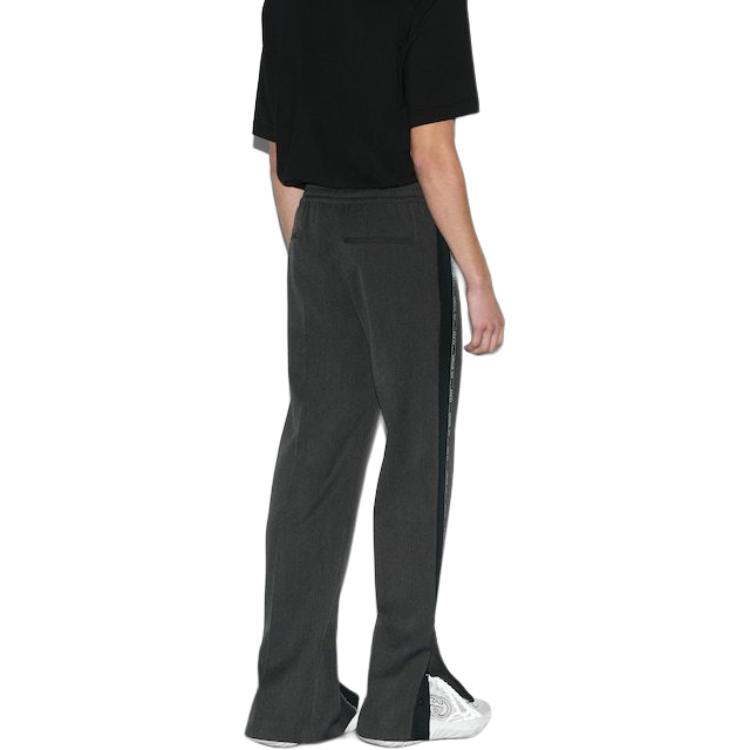 Purchase グッチ スプリットヘム刺繍カジュアルパンツ ダークグレー/ネイビーブルー 798623ZAQ1F