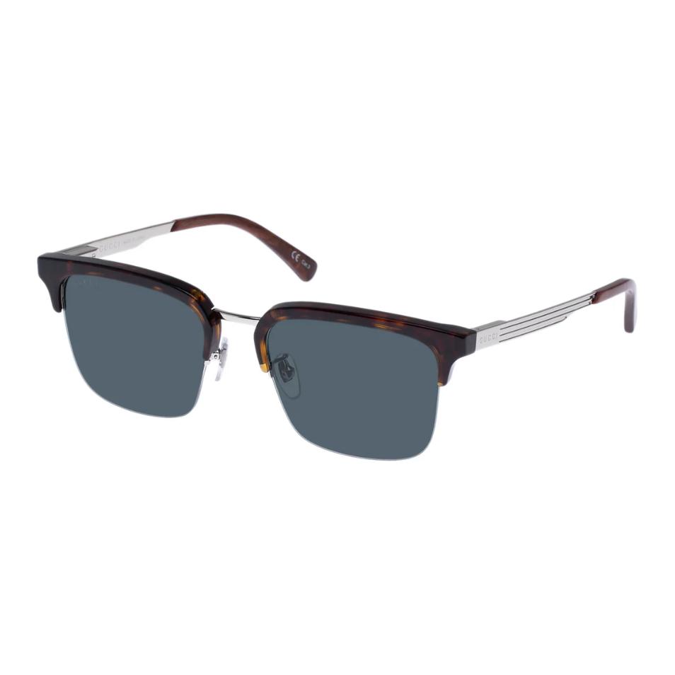 GUCCI  Square Acetate Sunglasses with Logo Temples - Multicolor GG1226S00353