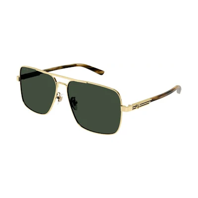 GUCCI Square Alloy Sunglasses with Anti-Glare Design. GG1289S-003