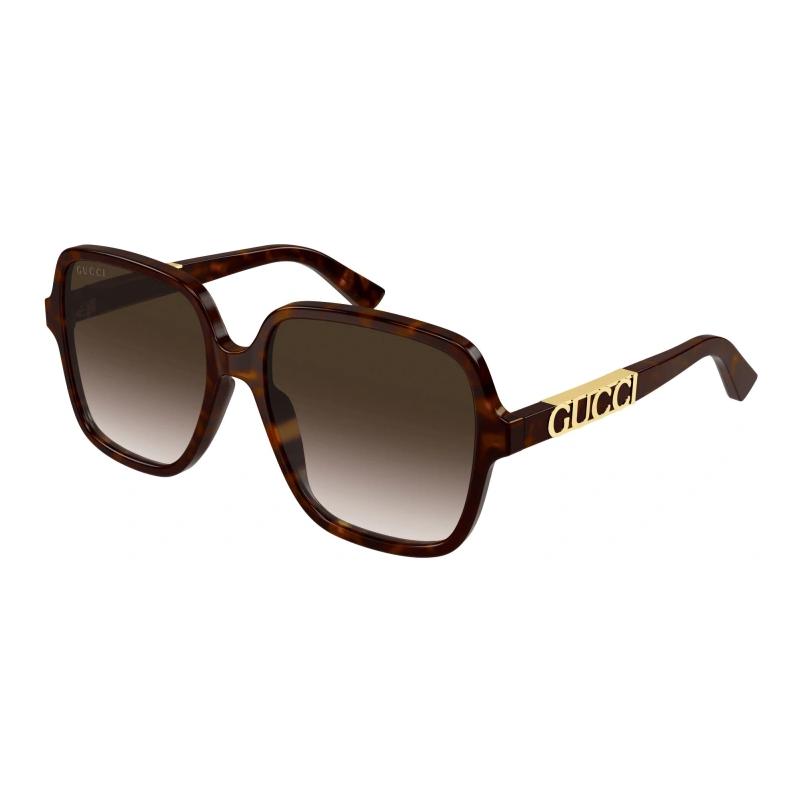 GUCCI  Square Brown Sunglasses with Logo Detail. GG1189SA003