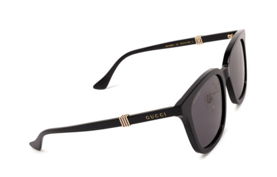 Shop GUCCI  Square Sunglasses Black Frame Classic Design GG1498SK