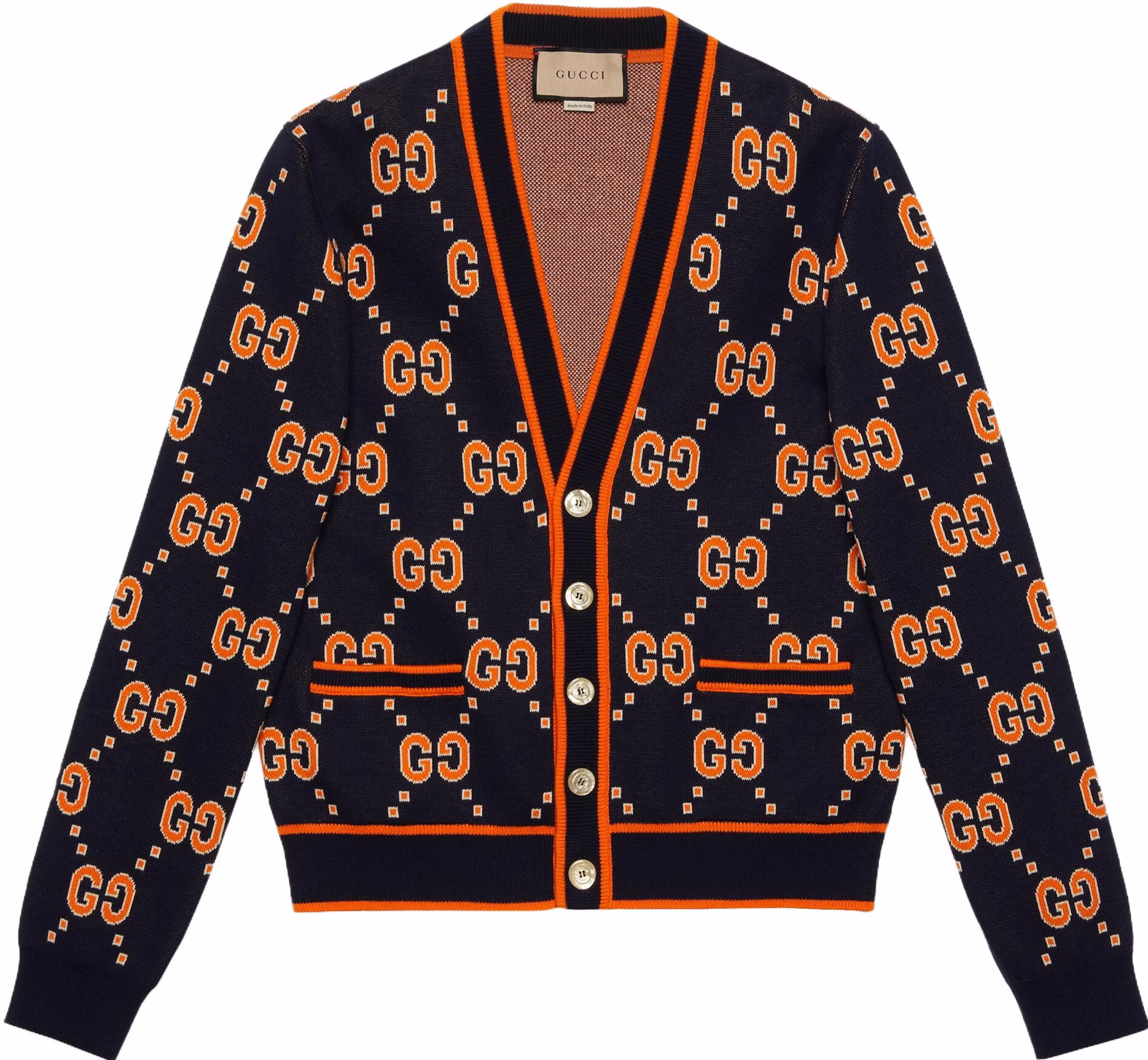 gucci-ss-23-orange-v-neck-sweater-with-jacquard-logo-design-740549-xkc-6-c-4102