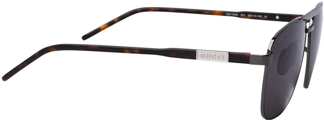 GUCCI Cermin Mata Aviator Bergaya & Selesa dengan Bingkai Logam dan Asetat GG1164S-001 Shop GUCCI Cermin Mata Aviator Bergaya & Selesa dengan Bingkai Logam dan Asetat GG1164S-001