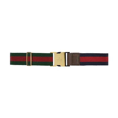 GUCCI Stylish Leather Belt Multi-color 3.5cm Wide Fashion Accessory. 722376FAA2F8861