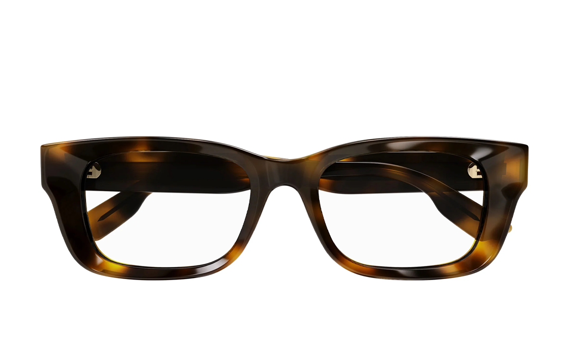 GUCCI  Tortoiseshell Irregular Optical Frame with Logo in Recycled Acetate GG1533OA002 圖 3