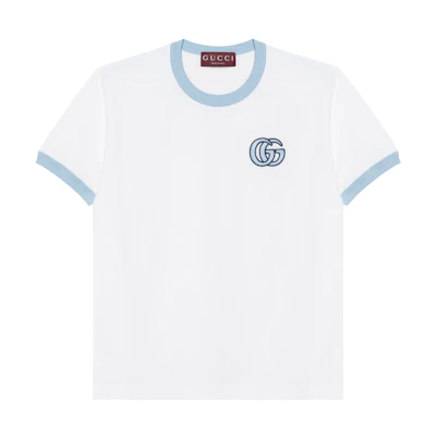 GUCCI White Crew Neck Letter Print Regular T-Shirt 818787-XJG5A-9241