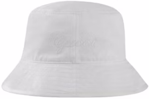 GUCCI White Fisherman Hat with Detail Decor in Cotton and Polyester Blend. 7827334HA8Y9077 GUCCI White Fisherman Hat with Detail Decor in Cotton and Polyester Blend. 7827334HA8Y9077
