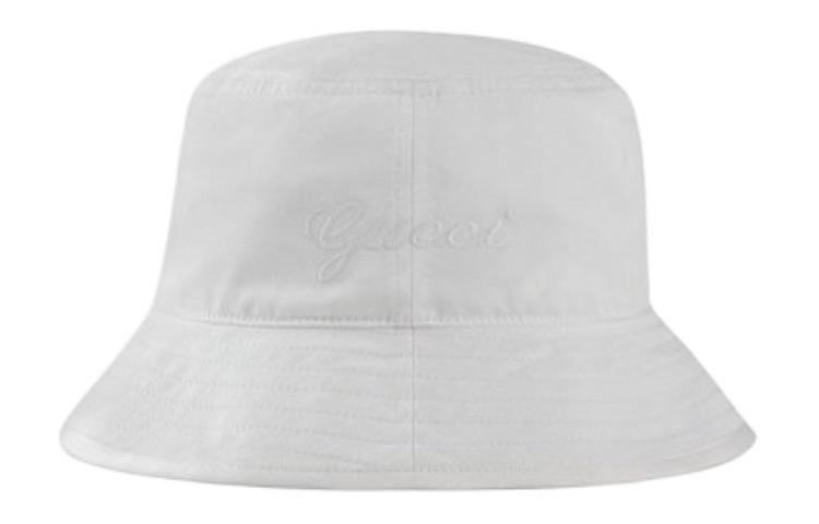 Order GUCCI Topi Nelayan Putih dengan Dekorasi Detail, Bahan Katun & Poliester. 7827334HA8Y9077
