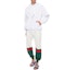 Lookbook GUCCI White Mid-Waist Contrast Stripe Knit Jogger Pants. 625403-XJCSU-9146