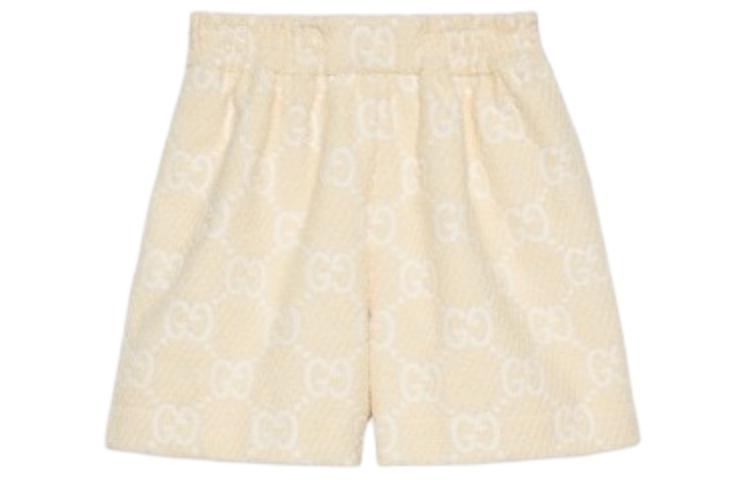 GUCCI  Yellow Monogram Elastic Waist Casual Shorts. 782616-ZAPYQ-9326 圖 2