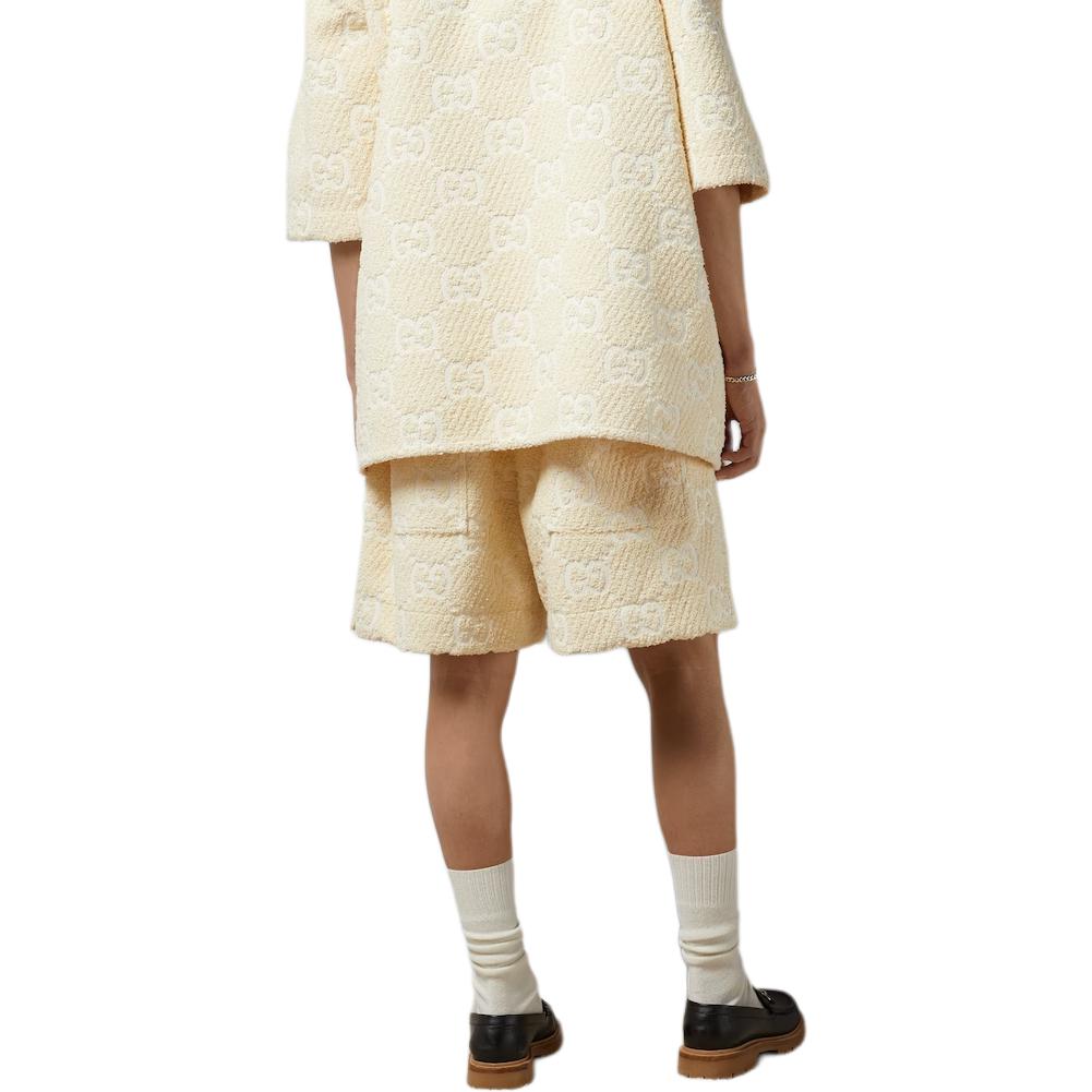 GUCCI  Yellow Monogram Elastic Waist Casual Shorts. 782616-ZAPYQ-9326 圖 4