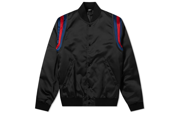 Gucci Academy Style Jacket with Back Logo Pattern Black 598706-ZAC84-1071