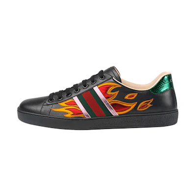 Gucci Ace 'Black Flames'